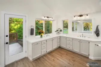 With a wonderful walk out deck!