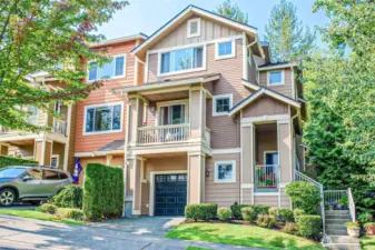 Location is so important. This beauty is not only a corner unit but has no neighbor on the North side. Instead, there's a city greenbelt and next to that, one of the many protected green spaces in the development that includes a walking trail through a beautiful, wooded area.