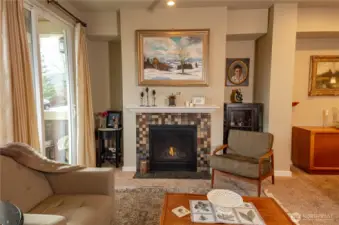 Nothing says "comfort" like sitting in front of the fireplace, surrounded by your favorite things.