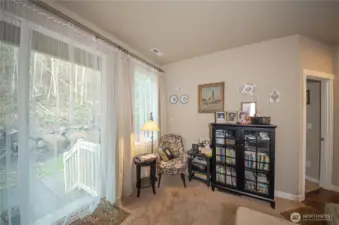 The home has several cozy nooks....this one here makes a great reading corner or put your feet up and watch your favorite show!