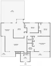 Upstairs approximate floorplan