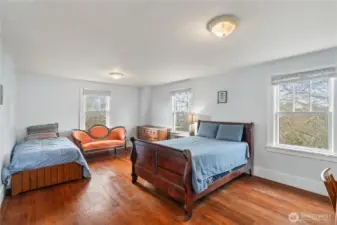 Natural light in abundance in the primary room