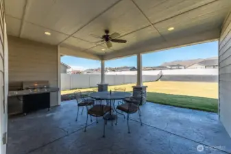 Generous Sized Covered Patio