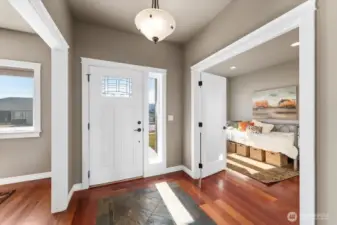 Entry w/Brazilian Cheery Floors and Slate