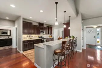 Spacious Kitchen with Eating Bar