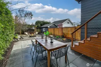 Large patio provides the perfect space for dining al-fresco!