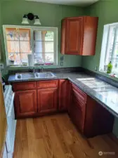 Kitchen with appliances included