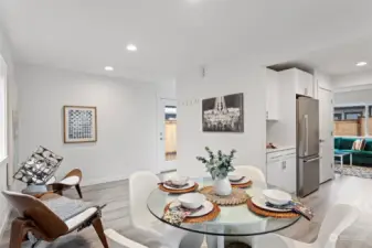 Dining area view of Kitchen