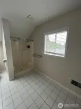 Upstairs shower