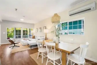 Great ceiling height, multiple windows and mini split for year round comfort.
