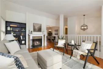 Spacious living room, open to dinning & kitchen area.