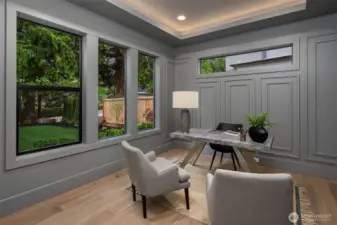 Dedicated dining room and den