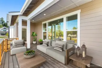 Staged Private Deck- digitally staged for sample purposes only.