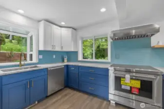 Remodeled Main Kitchen with new Wolf range