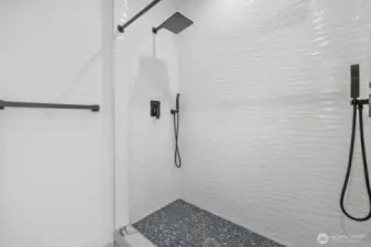 Primary Shower with dual showers