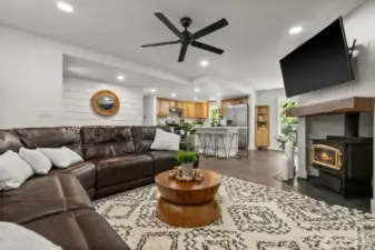 Designed for connection, the living room offers an open concept perfect for family gatherings.