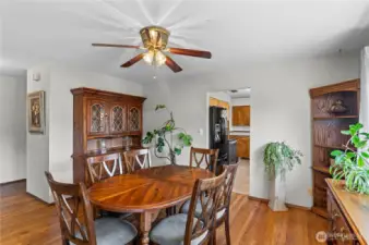 Dining room is big enough to seat 8