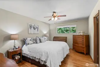 Primary bedroom is also large and has a walk-in closet