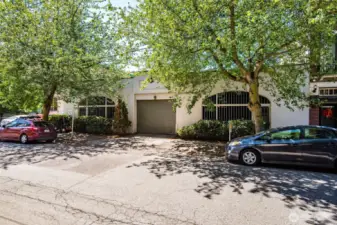 Garage exterior.