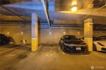 Reserved garage parking