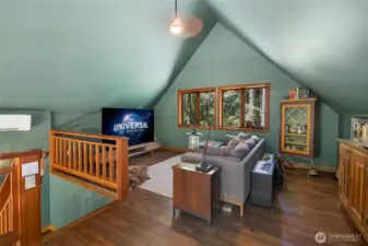 Loft theater room