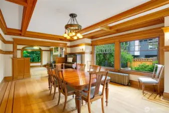 Formal dining can host 20+ seated guests.