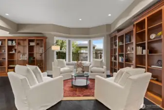 Versatile living spaces, this area can be used as a library, music room, additional sitting room or whatever suits your lifestyle.