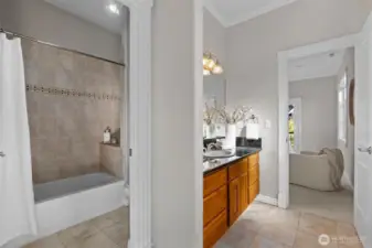 Jack & Jill bath between bedrooms #2 &3