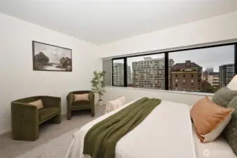 Primary windows face West