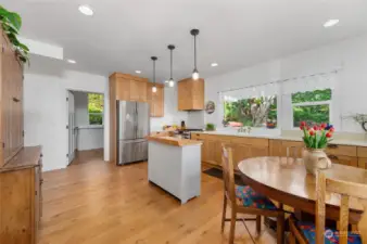 Kitchen with informal dining