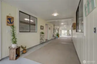 Downstairs hallway