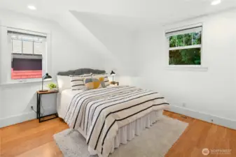 The second bedroom upstairs.