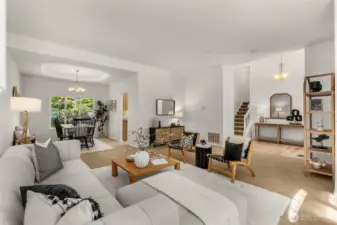 Wide open spaces allow beautiful natural light.