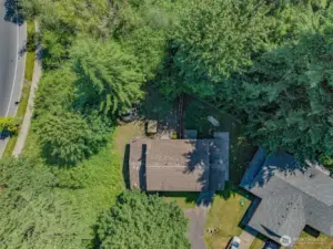 Overhead view of property.