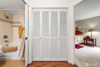 Huge closet in entry