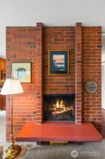 Wood fireplace