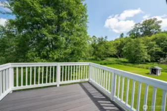 Upper floor deck
