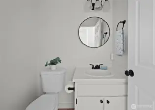 Main floor powder bathroom