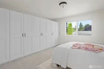 Abundant cabinetry for storage