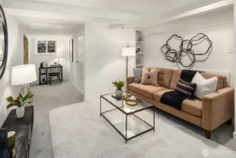 Lower floor recreation room