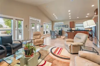 Vaulted Ceilings- perfect blend of indoor/ outdoor living