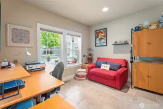 Bedroom 1 in front of home- currently used as office
