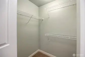 Primary has several closets, this is the walk in one.