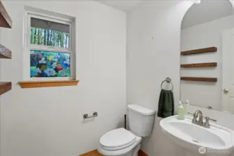 This is the main floor half bath.