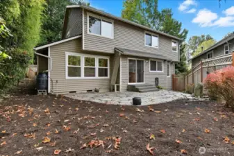 Another view of the back yard.  There is additional yard on the side and the front.