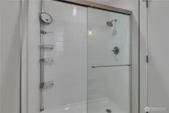 Primary walk-in shower