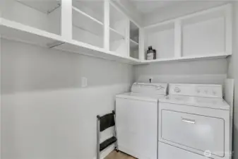 In unit-laundry/utility/pantry room.