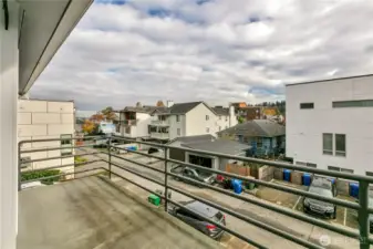 Looking towards the water & city from balcony.