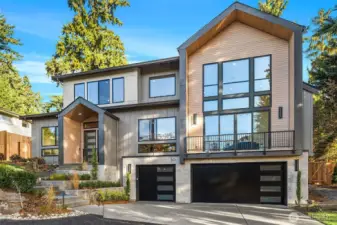 MN Custom Homes presents a modern design ideally located on a dead end street in the heart of Enatai