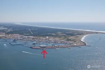 Unit 307 is on the top floor looking north to Grays Harbor and the Olympics